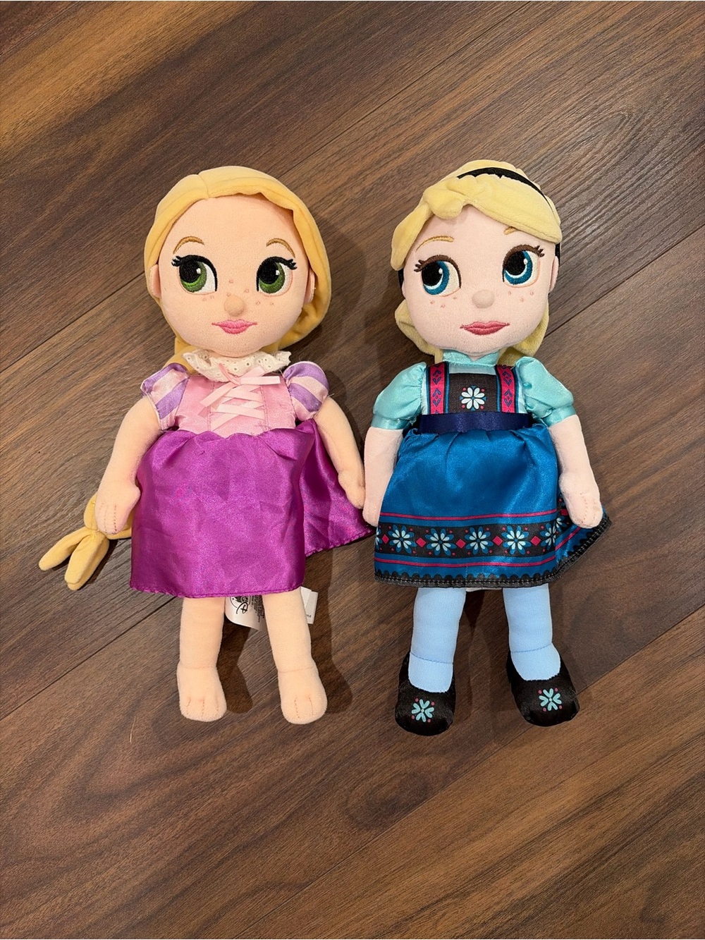 Disney Rapunzel and Elsa Disney animators plush